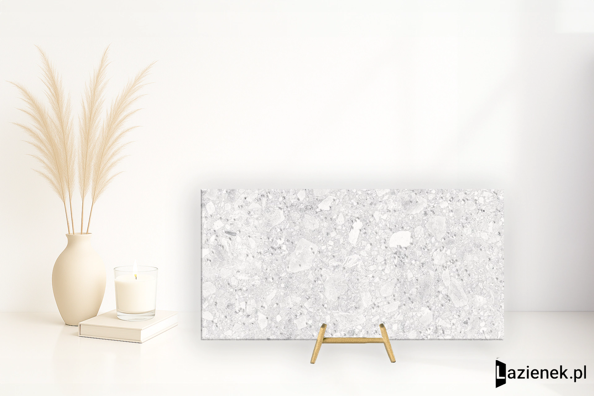 Casalgrande Padana Pietre Di Paragone Gre'Bianco połaczenie mat-poler 160x320 cm gr. 12 mm - płytka rektyfikowana/1180004
